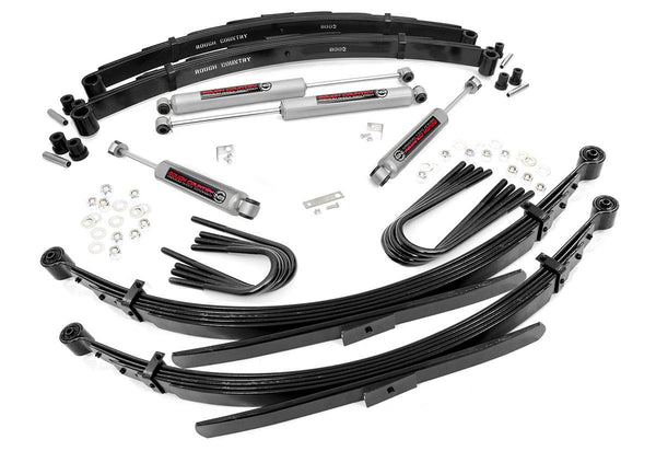 Rough Country 2 Inch Lift Kit 52 Inch Rr Springs Fits GMC Half-Ton Suburban/Jimmy (88-91) 235-88-9230
