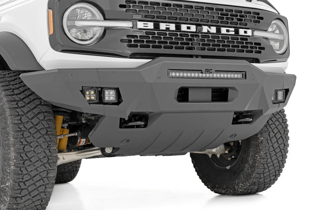 Rough Country Front Bumper Modular Full Wings Amber Drl Ford Bronco (21-23) 51075