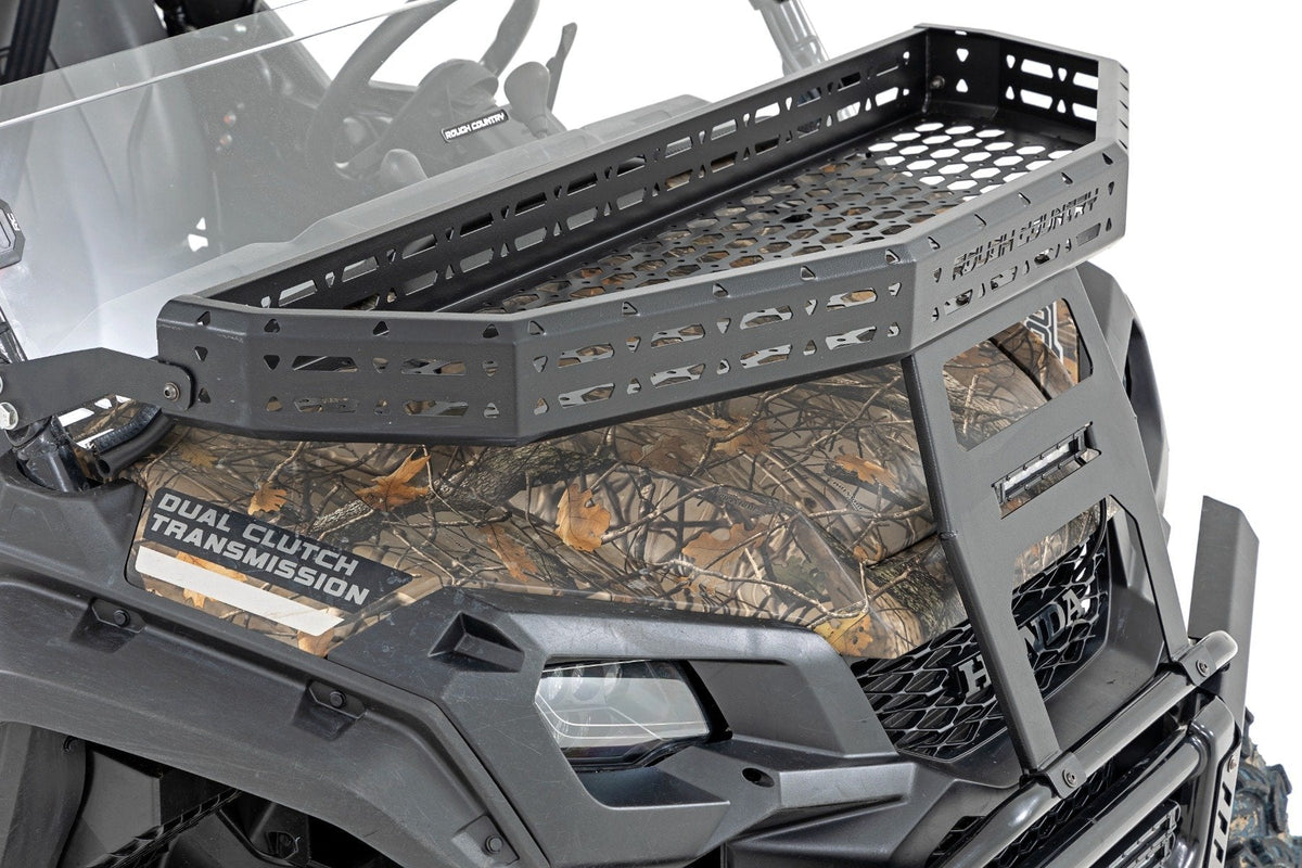 Rough Country Front Cargo Rack Black Series Led 6" Light Slime Line Fits Honda Pioneer 1000/Pioneer 1000-5 92059