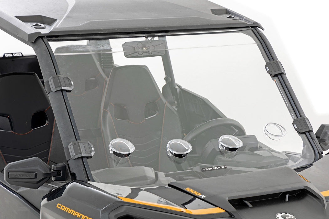 Rough Country Vented Full Windshield Scratch Resistant Can-Am Commander 1000R/Max 98202230