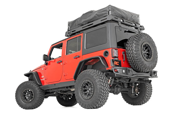 Rough Country Rock Sliders Heavy Duty L 4-Door Fits Jeep Wrangler Jk (07-18) 90800
