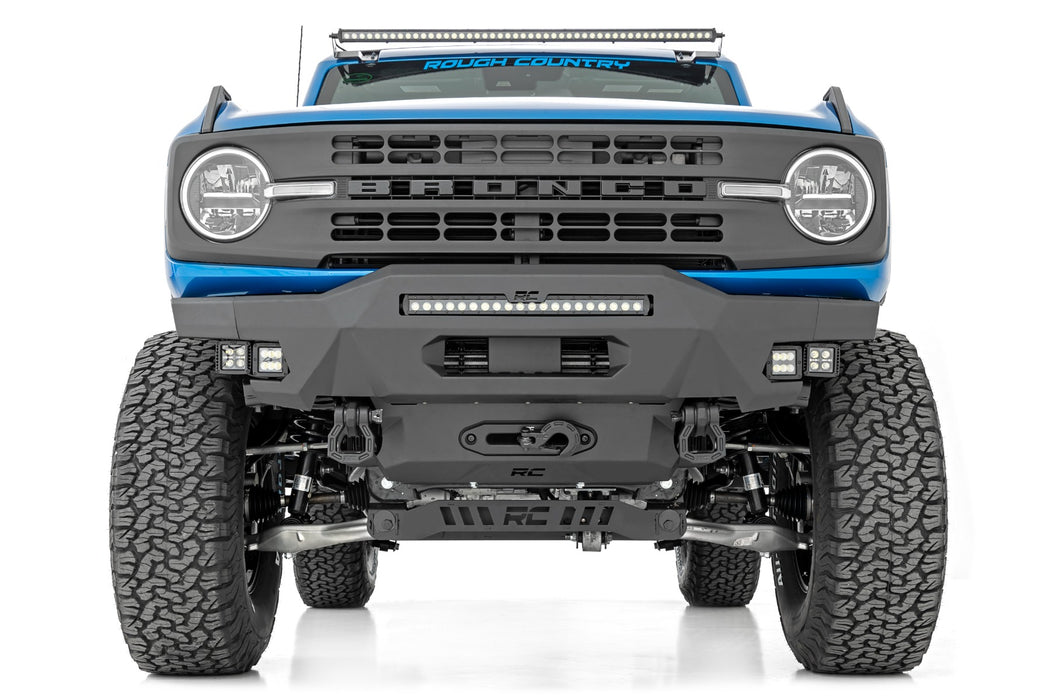 Rough Country Front Bumper Modular Stubby Wings Drl Ford Bronco (21-23) 51078