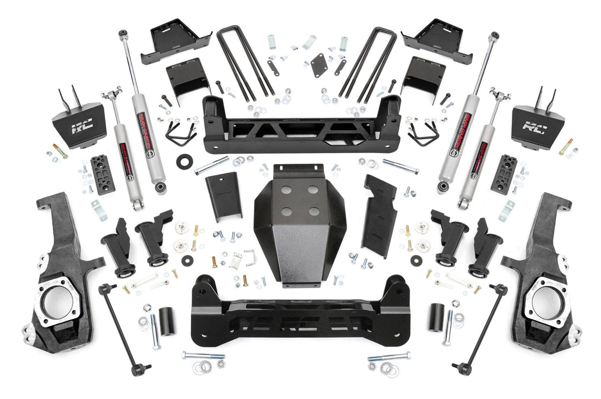 Rough Country 7 Inch Lift Kit Torsion Drop Fits Chevy/GMC 2500HD (20-24) 11730
