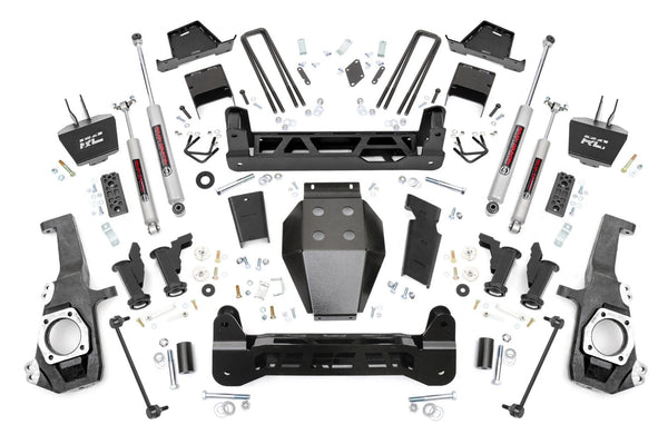 Rough Country 7 Inch Lift Kit Torsion Drop Fits Chevy/GMC 2500HD (20-24) 11730