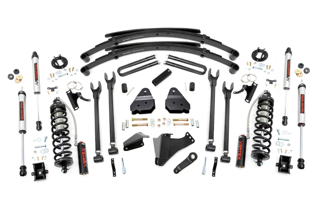 Rough Country 6 Inch Lift Kit Diesel 4 Link Rr Spring C/O V2 Ford Super Duty (05-07) 58258