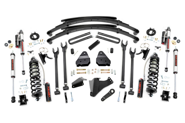 Rough Country 6 Inch Lift Kit Gas 4 Link Rr Spring C/O Vertex Fits Ford Super Duty (05-07) 58359