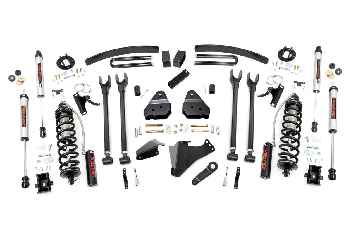 Rough Country 6 Inch Lift Kit Diesel 4 Link C/O V2 Fits Ford F-250/F-350 Super Duty (05-07) 57958