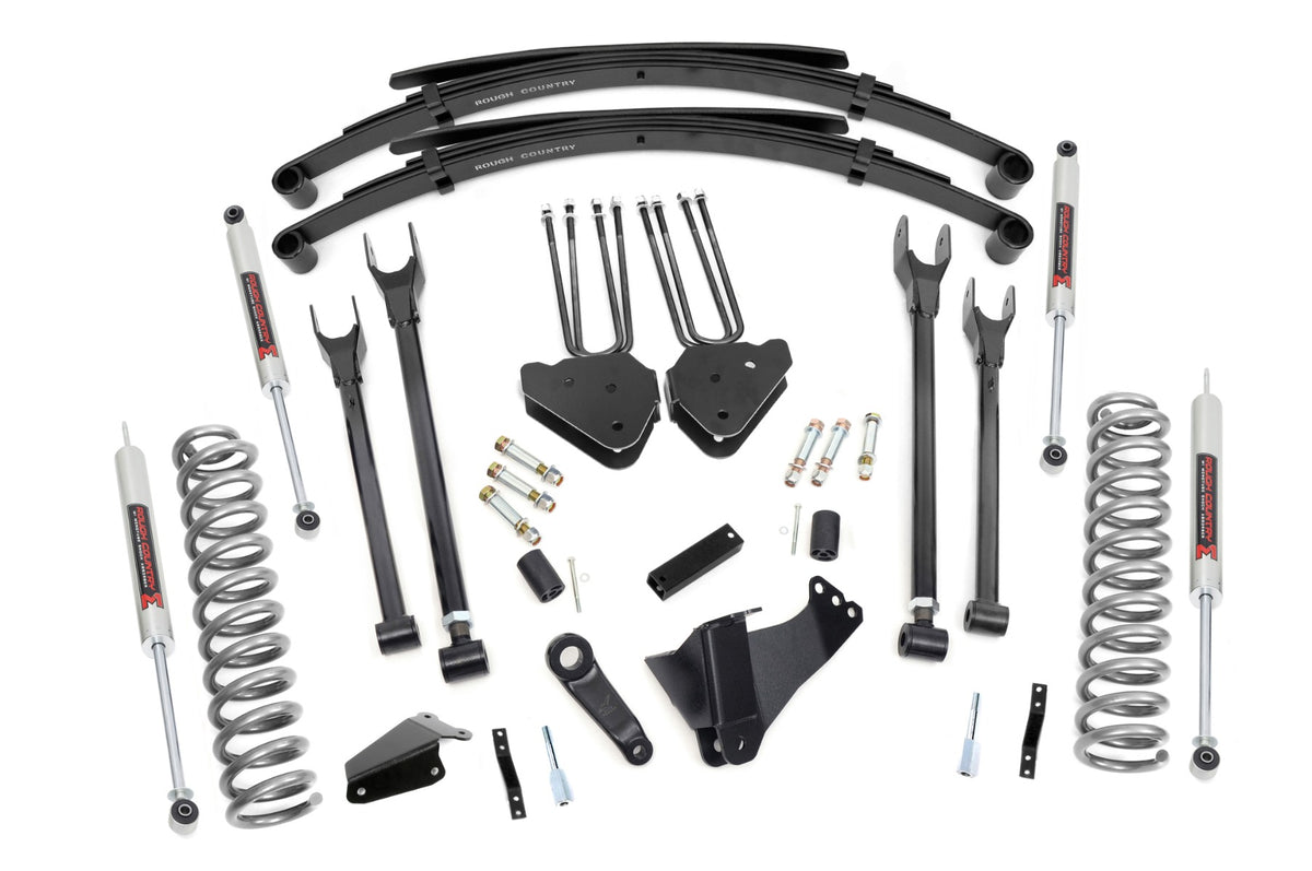 Rough Country 8 Inch Lift Kit 4 Link Rr Springs M1 Fits Ford F-250/F-350 Super Duty (05-07) 59040