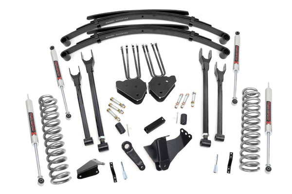 Rough Country 8 Inch Lift Kit 4 Link Rr Springs M1 Fits Ford F-250/F-350 Super Duty (05-07) 59040