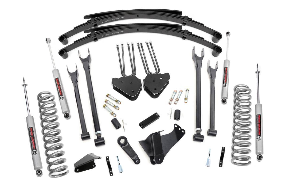 Rough Country 6 Inch Lift Kit Gas 4 Link Rr Spring Ford F-250/F-350 Super Duty (05-07) 583.20