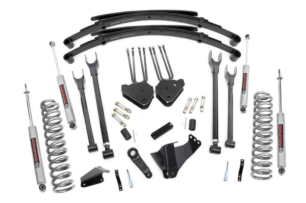 Rough Country 6 Inch Lift Kit Gas 4 Link Rr Spring Ford F-250/F-350 Super Duty (05-07) 583.20
