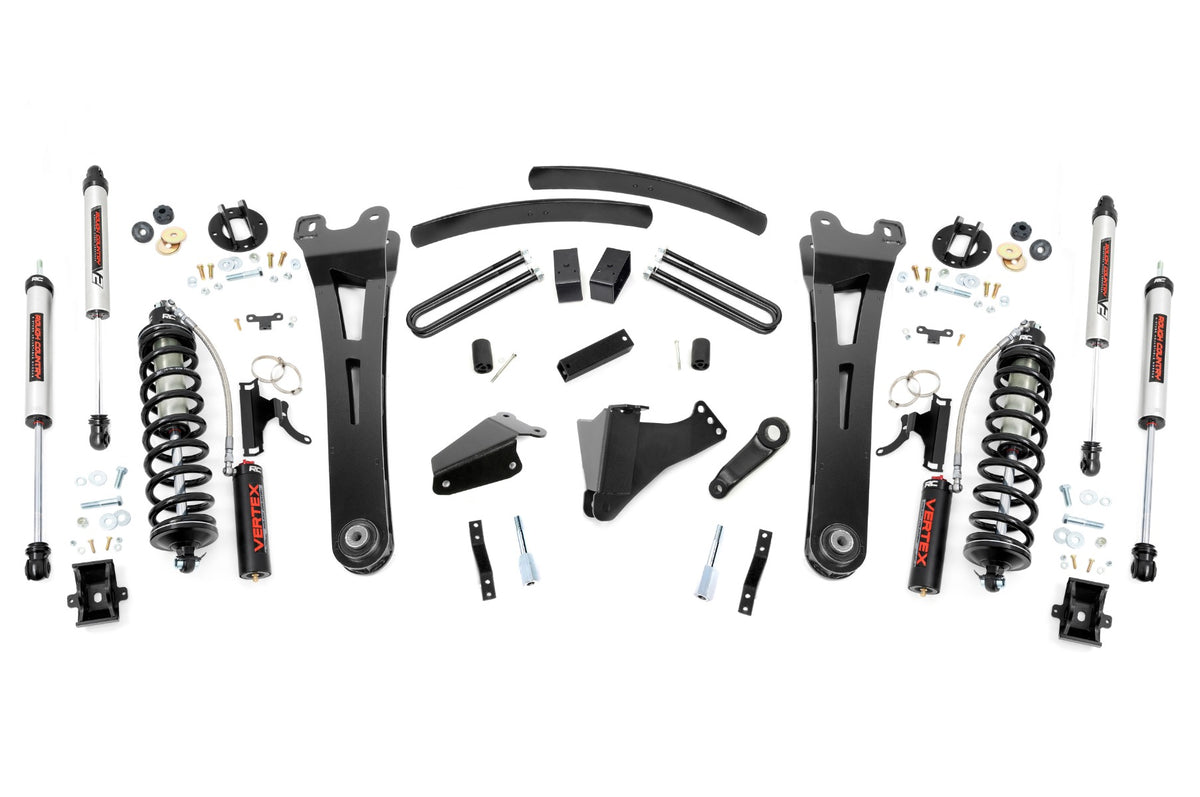 Rough Country 6 Inch Lift Kit Gas Radius Arm C/O V2 Fits Ford F-250/F-350 Super Duty (05-07) 53758