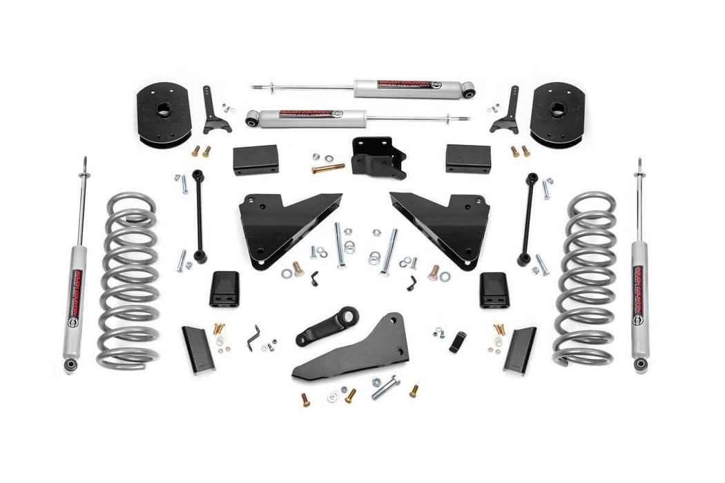 Rough Country 5 Inch Lift Kit Fr Gas Coil Radius Arm Drop Ram 2500 (14-18) 36420