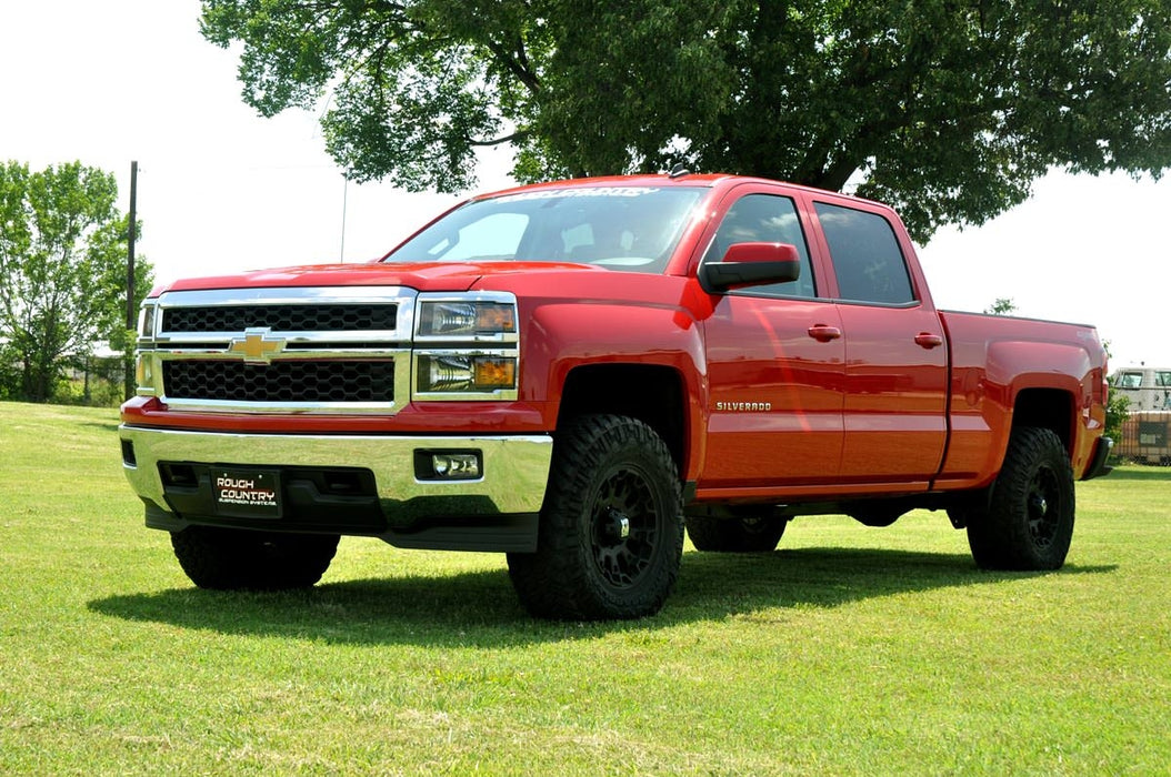 Rough Country 2 Inch Leveling Kit Aluminum Red Chevy/Gmc 1500 Truck (07-18) Suv (07-20) 1313