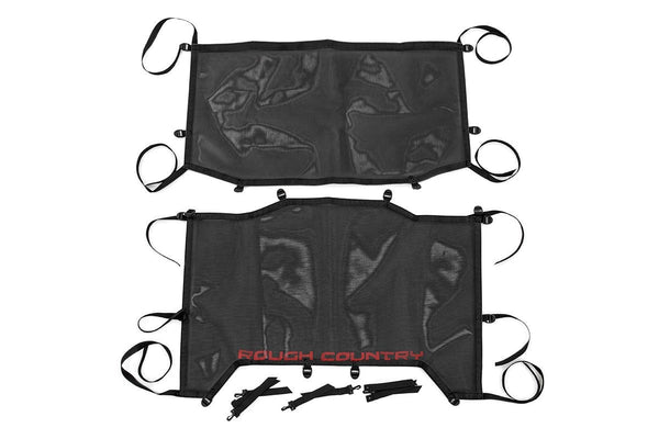 Rough Country Mesh Bikini Top Plus Black Fits Jeep Wrangler Jl 4WD (2018-2023) 85120
