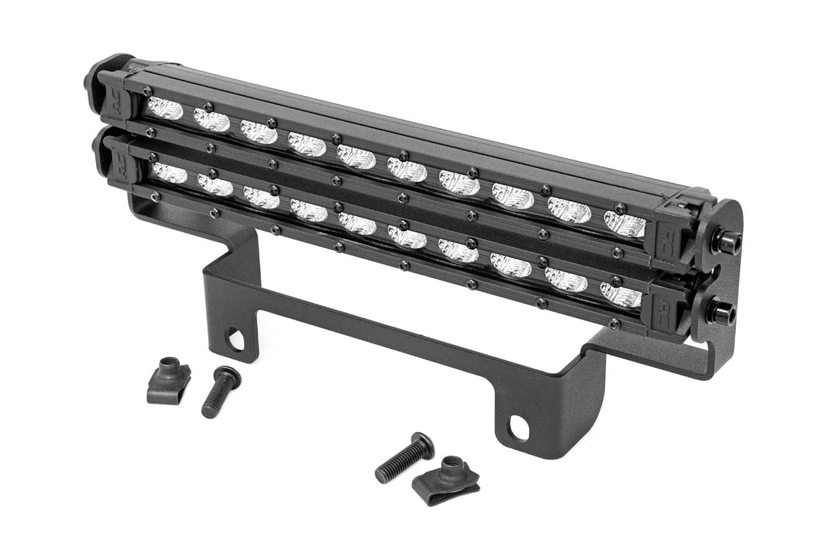 Rough Country Led Light Bumper Mount 10" Black Slimline Pair Fits Honda Pioneer 1000/Pioneer 1000-5 92004