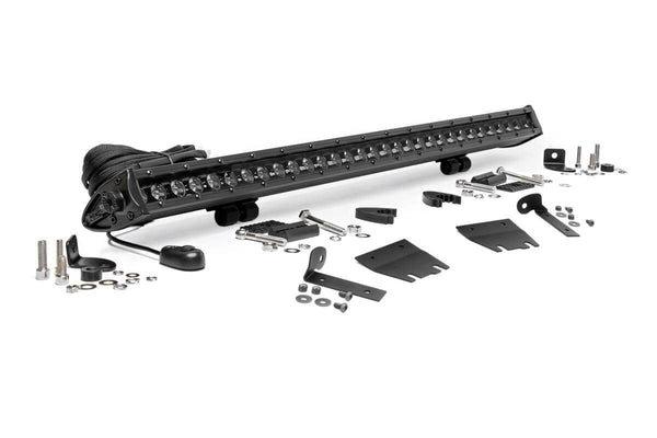 Rough Country Fits Jeep 30-Inch Led Hood Kit (18-21 Wrangler Jl, 20-21 Gladiator Jt Black-Series) 70054