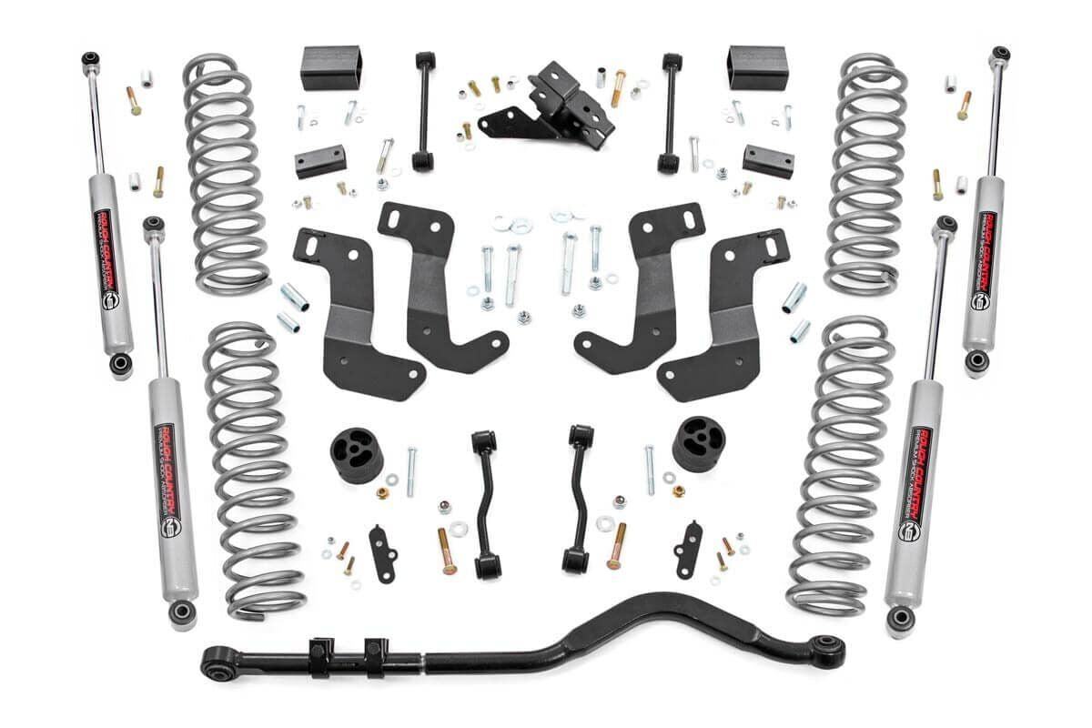 Rough Country 3.5 Inch Lift Kit C/A Drop 4-Door Fits Jeep Wrangler Jl 4WD (18-23) 66830