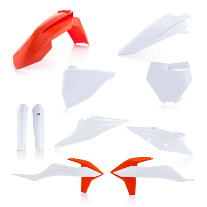 Acerbis White/Orange 22 Full Plastic Body Kit (2726497428)