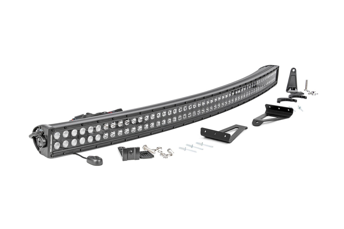 Rough Country Led Light Windshield 50" Black Dual Row Polaris Ranger 1000/Xp 1000/Xp 900 93019