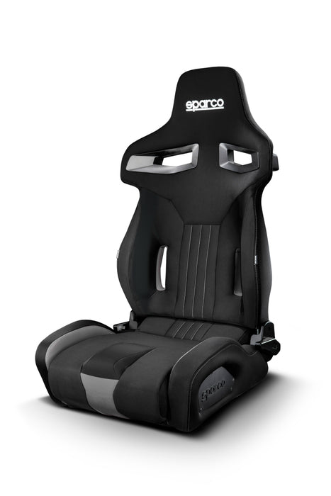 Sparco R333 Black & Grey Racing Seat, Modern Reclinable W/ Side Bolsters