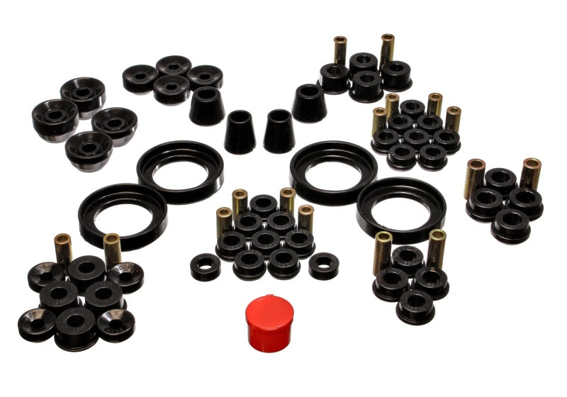 Energy Suspension 92-96 Honda Prelude Black Hyper-Flex Master Bushing Set 16.18106G