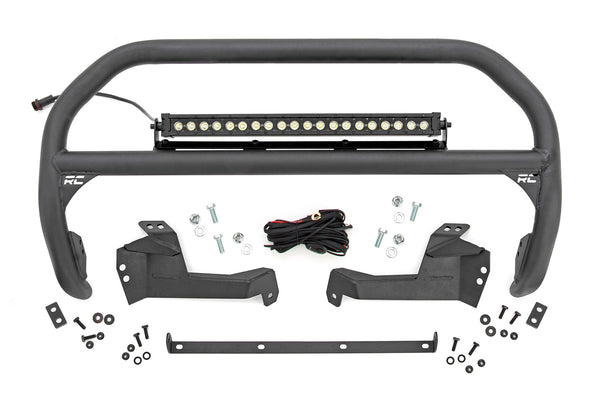 Rough Country Nudge Bar 20 Inch Blk Drl Single Row Led Fits Ford Bronco Sport (21-23) 51042