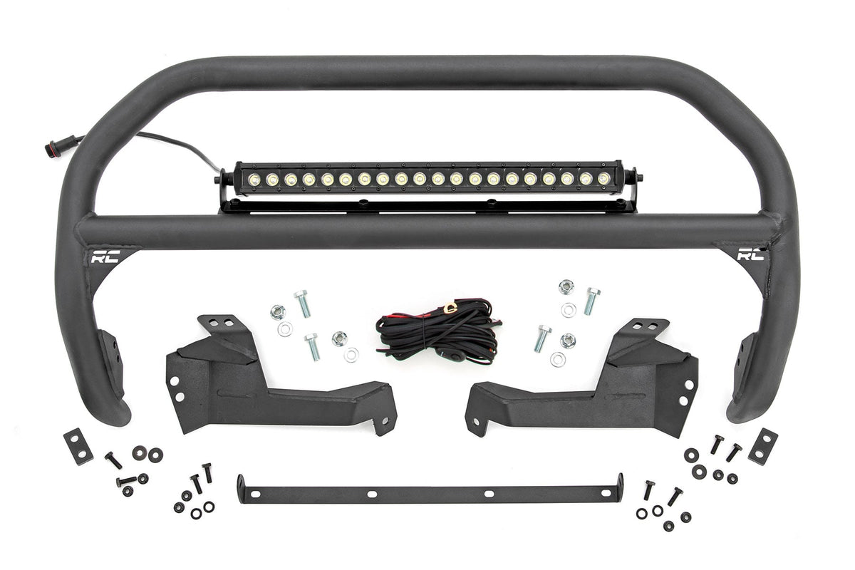 Rough Country Nudge Bar 20 Inch Black Single Row Led Fits Ford Bronco Sport (21-23) 51041