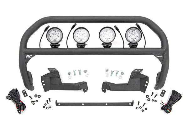 Rough Country Nudge Bar 4 Inch Round Led (X4) Fits Ford Bronco Sport 4WD (21-23) 51044