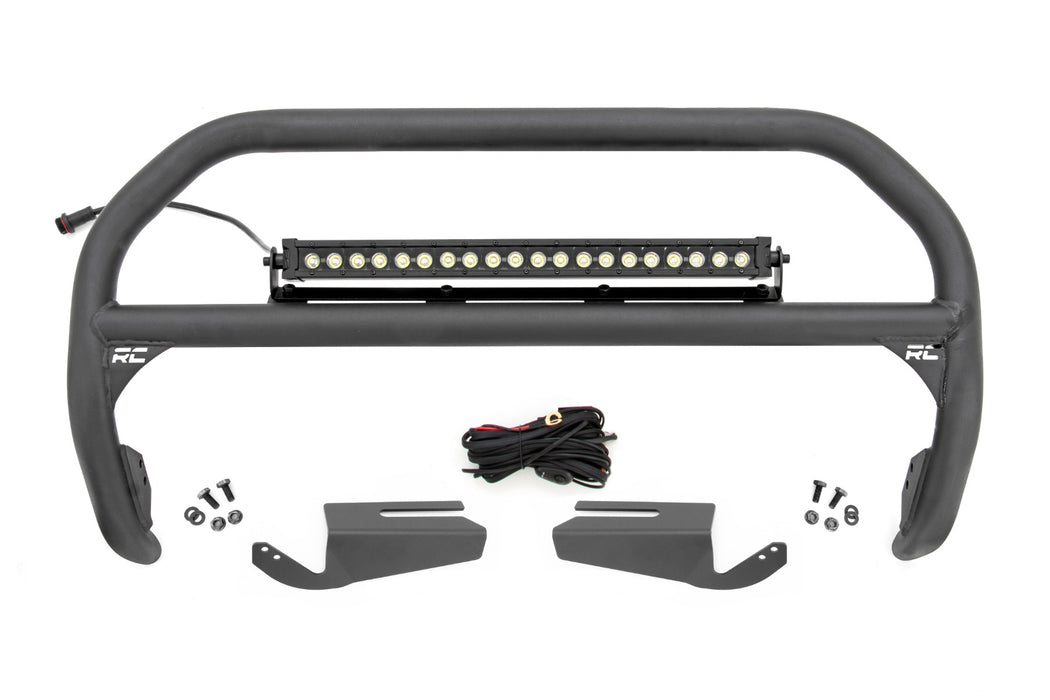 Rough Country Nudge Bar 20 Inch Blk Drl Single Row Led Oe Modular Steel Ford Bronco (21-23) 51102