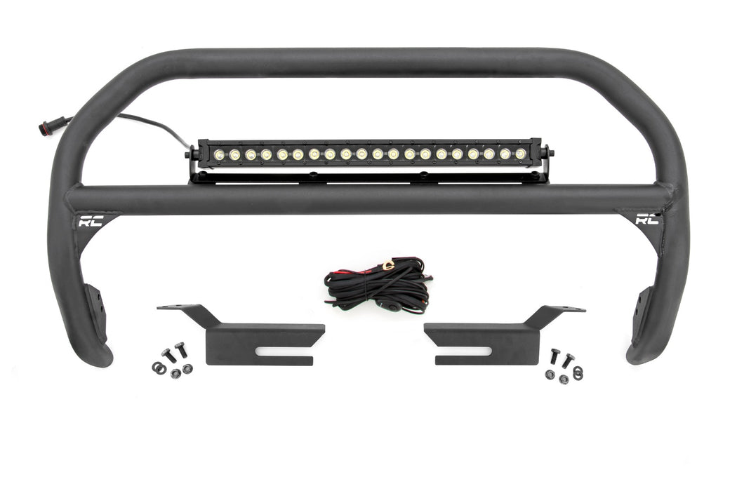 Rough Country Nudge Bar 20 Inch Blk Drl Single Row Led Ford Bronco 4Wd (21-23) 51047