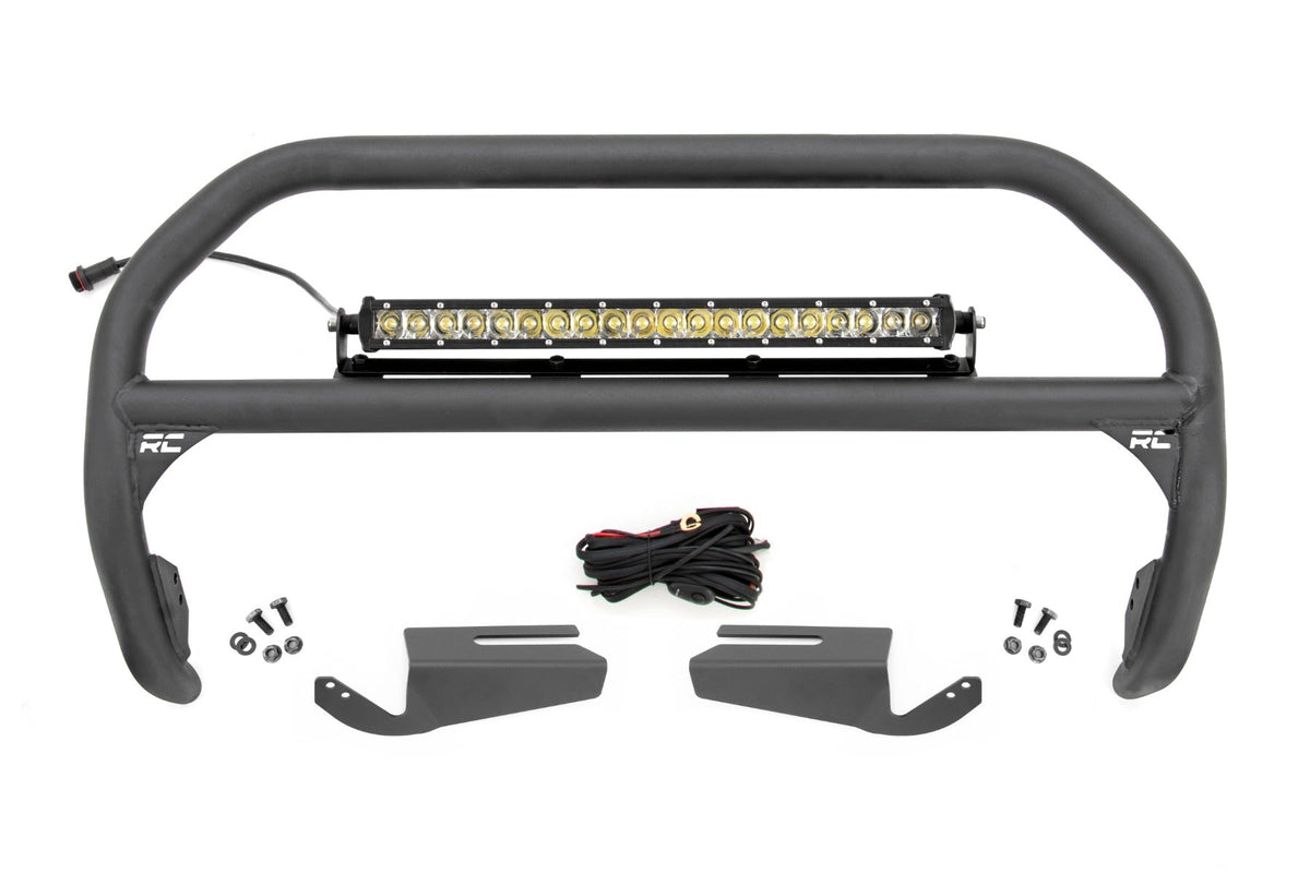 Rough Country Nudge Bar 20 Inch Chrome Single Row Led Oe Modular Steel Fits Ford Bronco (21-23) 51103