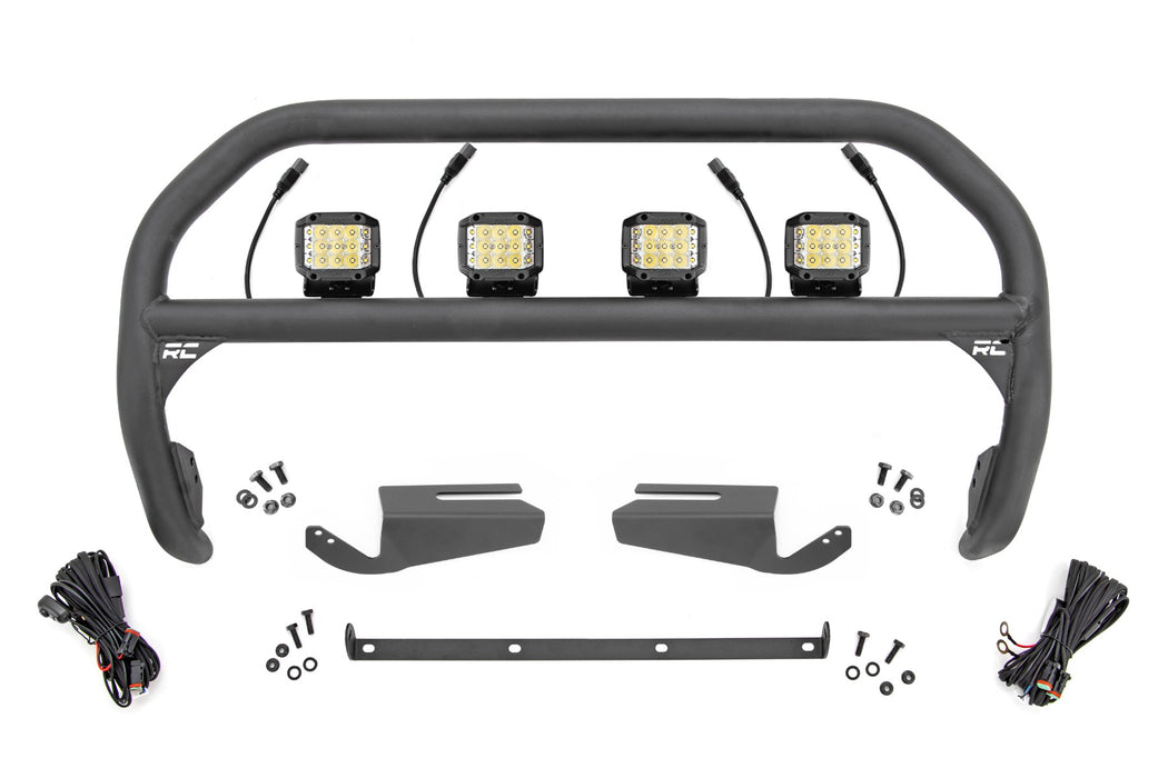 Rough Country Nudge Bar 3 Inch Wide Angle Led (X4) Oe Modular Steel Ford Bronco (21-23) 51105