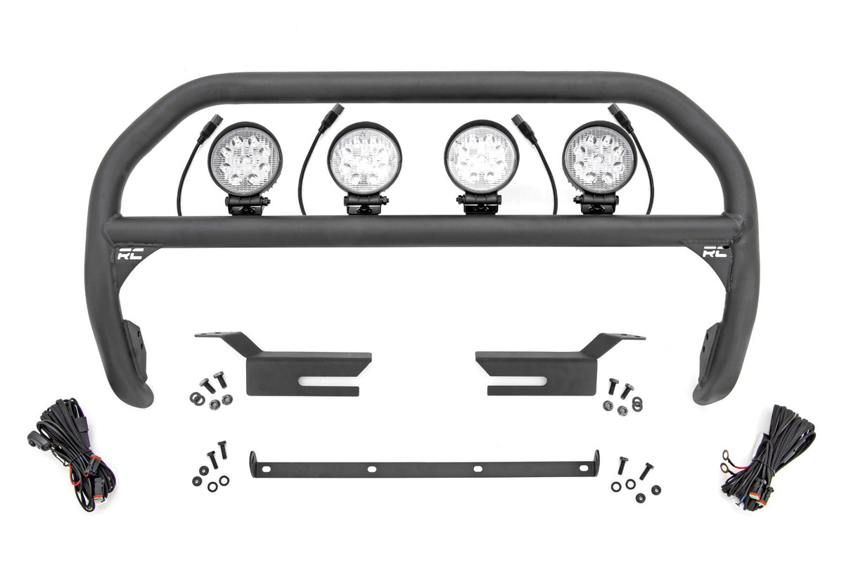Rough Country Nudge Bar 4 Inch Round Led (X4) Fits Ford Bronco 4WD (2021-2023) 51049
