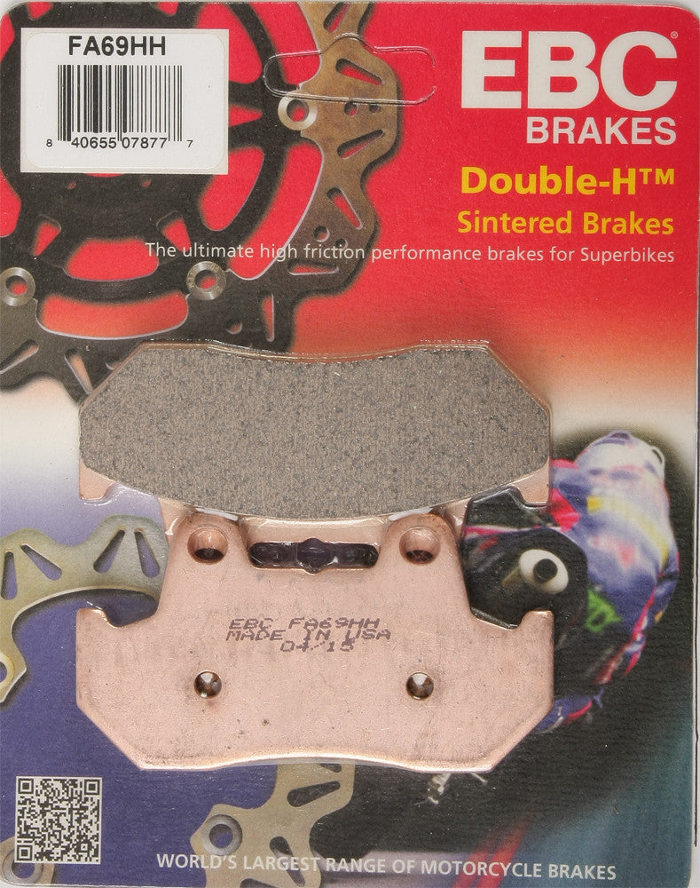 EBC Brakes Double-H Sintered Brake Pads Fits Honda CB750F Super Sport 1982 FA69HH