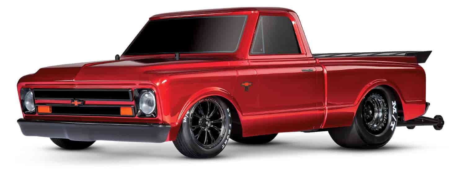 Traxxas 94076-4-RED Drag Slash Chevrolet C10 Pickup Truck