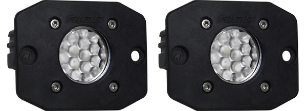 RIGID Ignite Backup Kit Black Flood Flush Mount: Mounting Accessories For Offroad Use 20641