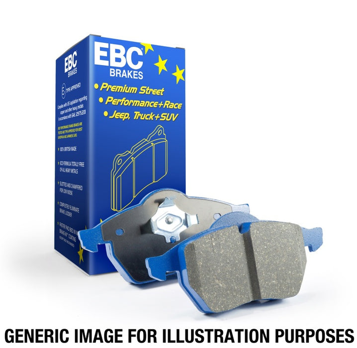 EBC 13-14 Audi RS7 4.0TT (w/Cast Iron Rotors & Trapezoid Weights) Bluestuff Front Brake Pads DP52081NDX