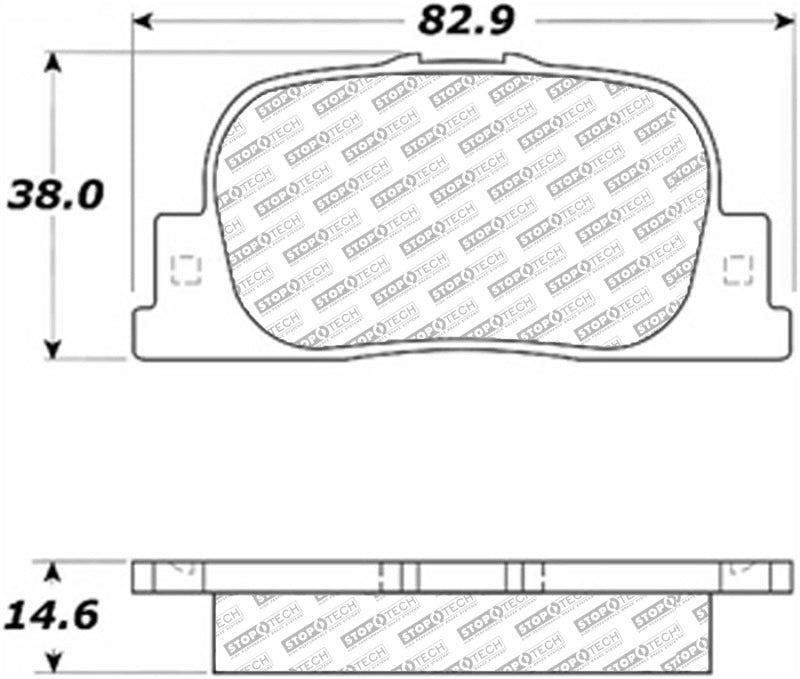 Stoptech 05-10 Scion tC Rear ST Street Select Brake Pads 305.0835