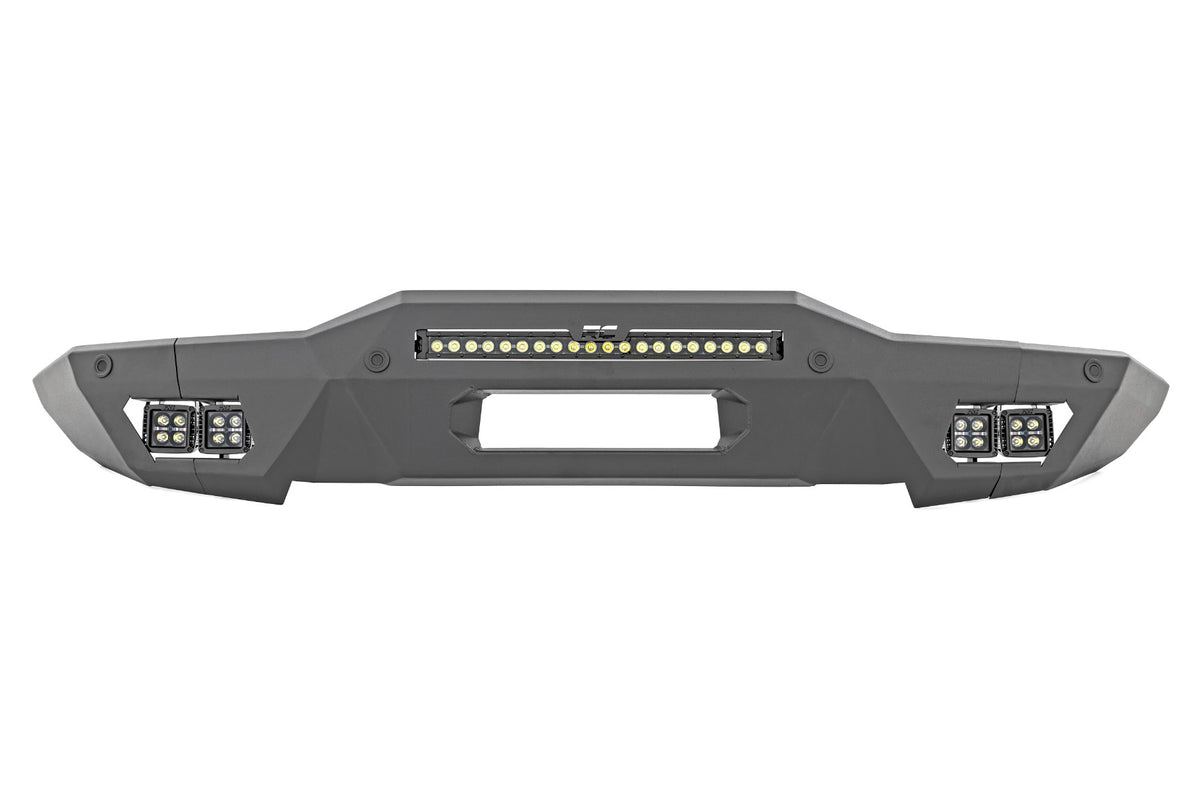 Rough Country Front Bumper Modular Full Wings Drl Fits Ford Bronco 4WD (21-23) 51074