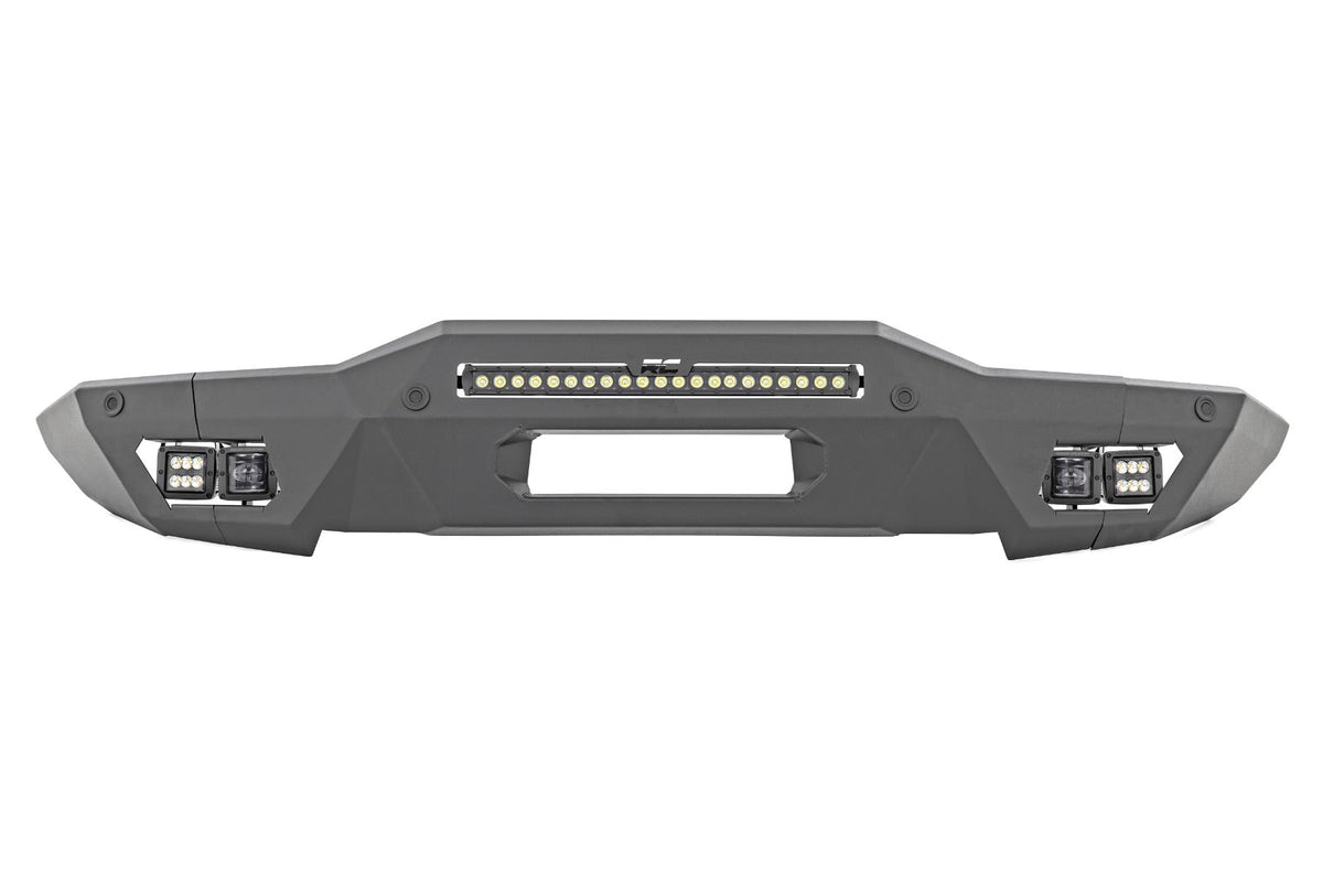 Rough Country Front Bumper Modular Full Wings Flood Fog Ford Bronco (21-23) 51076