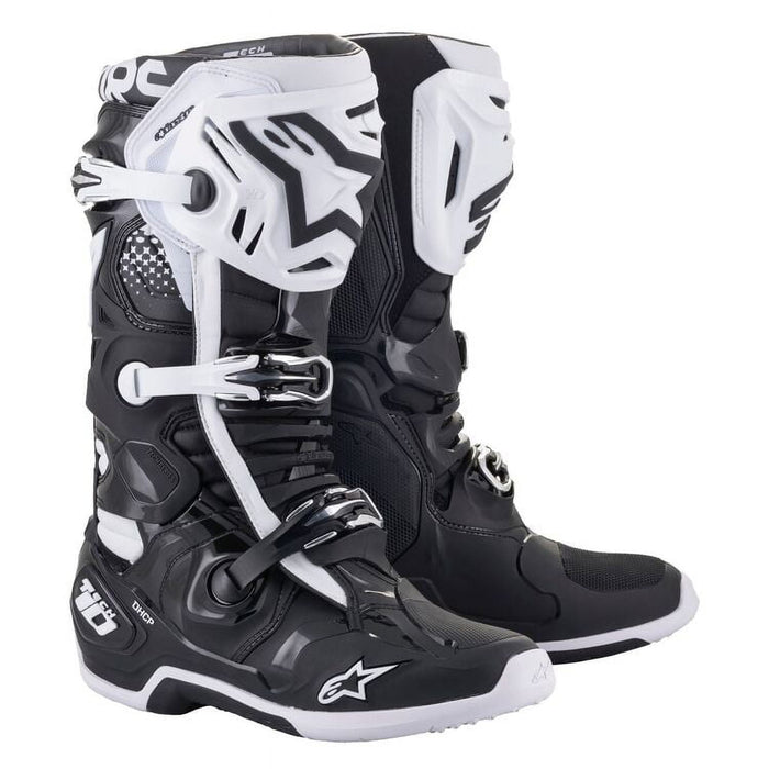 Alpinestars Tech 10 Boots - Black/White - 9
