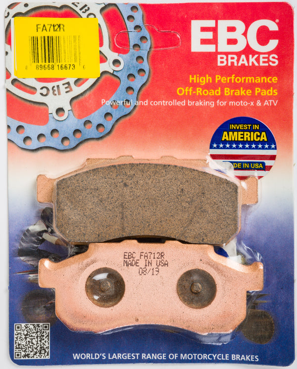 EBC 15-17 Honda SXS 500 SXS M2 Pioneer (2 Seater) Front Left/Right Sintered HH Brake Pads FA712R