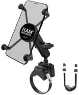 Ram Mounts Atv/Utv Rail Mount With Ram X-Grip Phone Cradle RAM-B-231-2-UN10