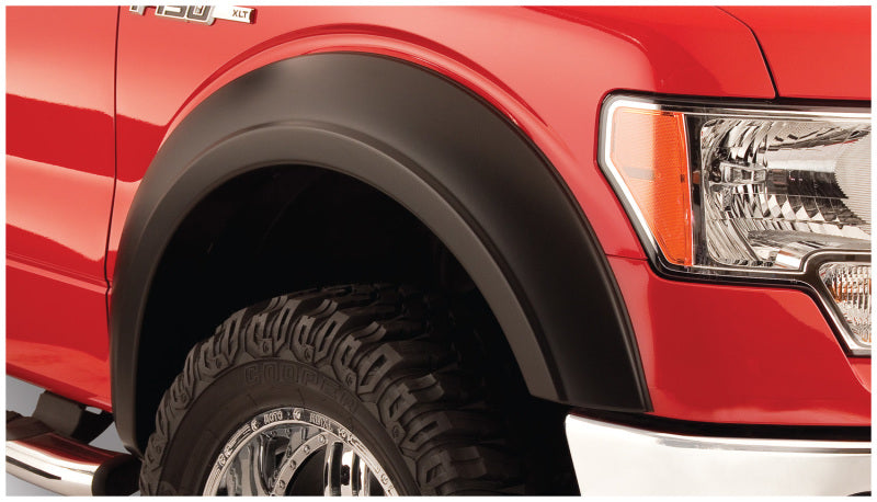 Bushwacker Extend-A-Fender Extended Front Fender Flares 2-Piece Set, Black, Smooth Finish Fits 1972-1980 International Scout Ii 60001-01