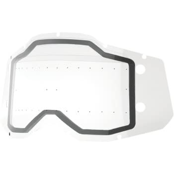 100% Goggle FORECAST Replacement Lens - Dual Pane Sonic Bumps - Compatible with Racecraft 2, Accuri 2, and Strata 2 Goggles