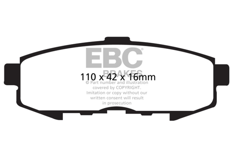 EBC 04-06 Mazda MPV 3.0 Ultimax2 Rear Brake Pads UD1073