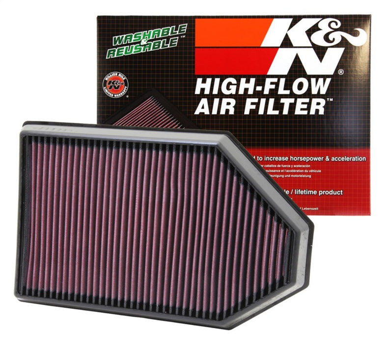 K&N 33-2460 Air Panel Filter for DODGE CHALLENGER/CHARGER/300C, 2011