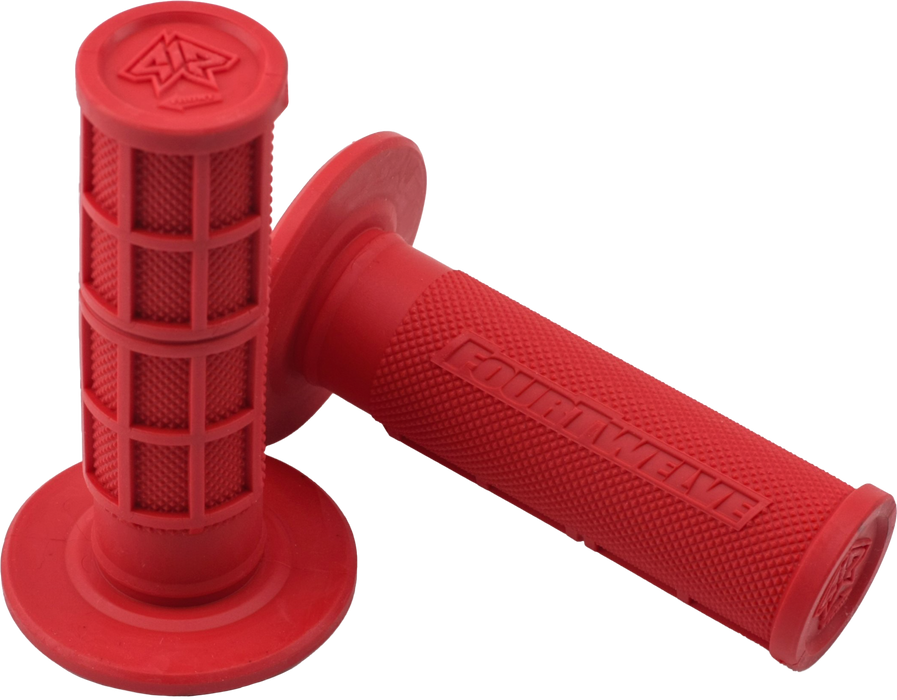 Four Twelve Pee Wee Pit Bike Mini Grips 7/8" (Red) 412-G203