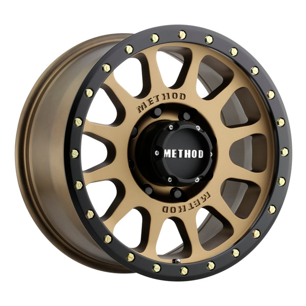 Method MR305 NV 17x8.5 0mm Offset 8x170 130.81mm CB Method Bronze/Black Street Loc Wheel MR30578587900